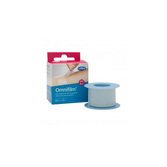 Omnifilm® Ruban adhésif hypoallergénique transparent 5m x 2,5cm