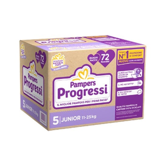 Pampers Progressi Couches Junior 11-25kg 72uts