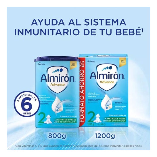 Almirón Advance 2 Lait pour la Continuation 800g Almirón Advance 2 Lait pour la Continuation 800g