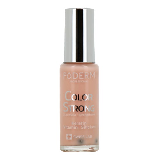 Poderm Vernis Color Strong Durcisseur Rose poudré 8 ml
