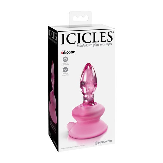 Icicles Number 90 Hand Blown Glass Massager 1ut