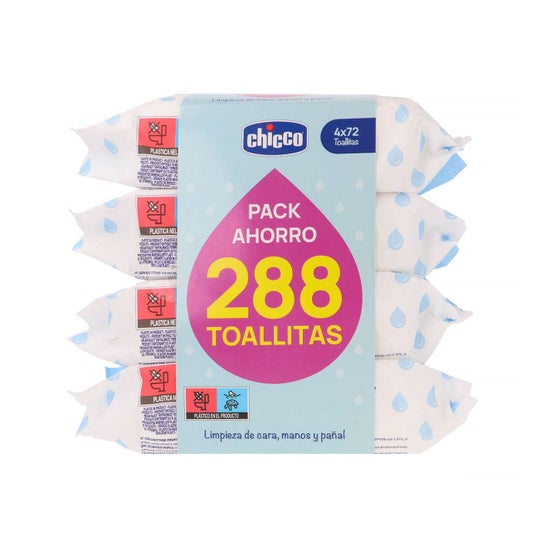 Chicco Pack Lingettes 4x72uts