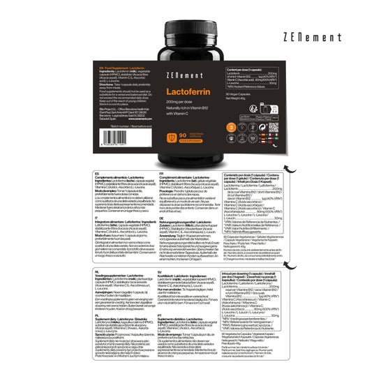 Zenement Lactoferrine 90 gélules