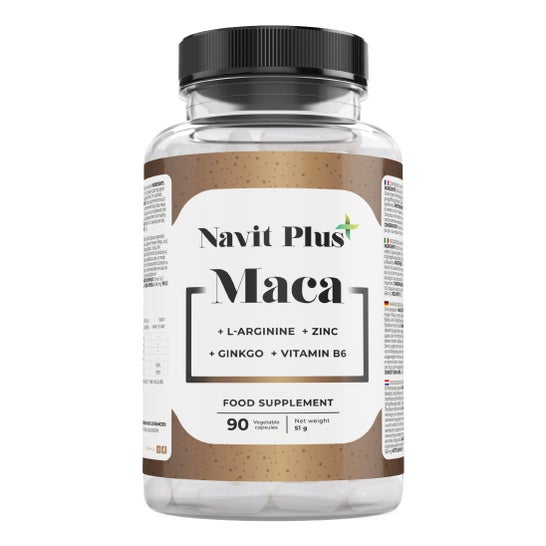Navit Plus Maca Andine + L-arginine + Zinc + Ginkgo + Vitamine B