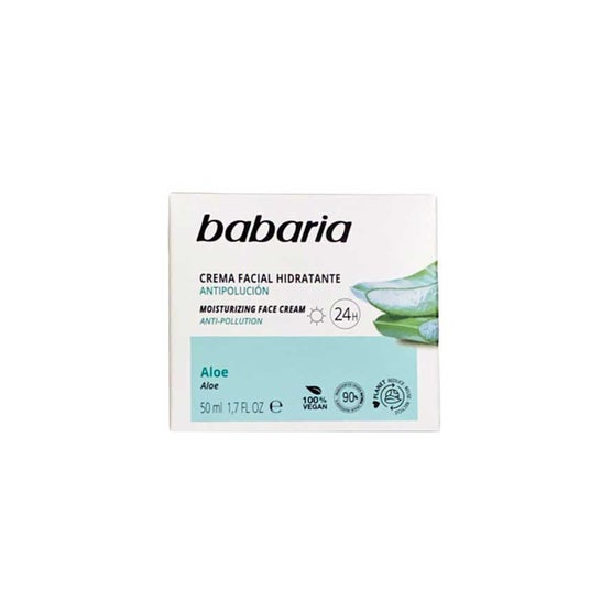 Babaria 24h Crème Hydratante Visage Aloe Vera 50ml
