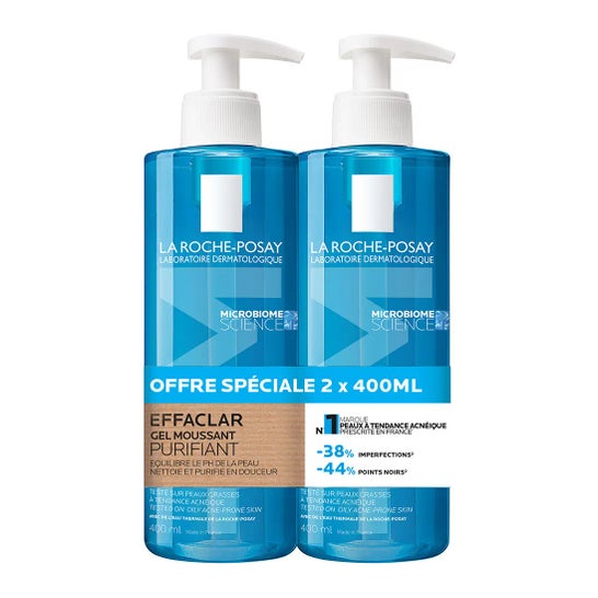 La Roche-Posay Effaclar Gel Moussant Purifiant 2x400 ml
