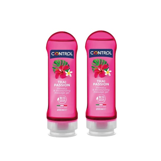 Control Pack Thai Passion Gel de Massage 2x200 ml