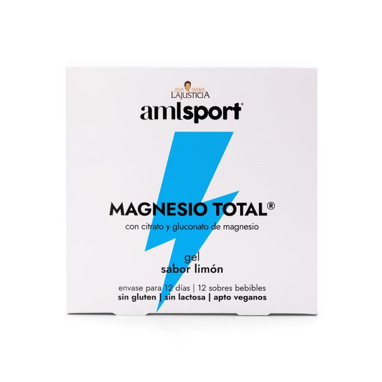 AMLSport Magnesio Total Gel Sabor Limón 12sobresx20ml