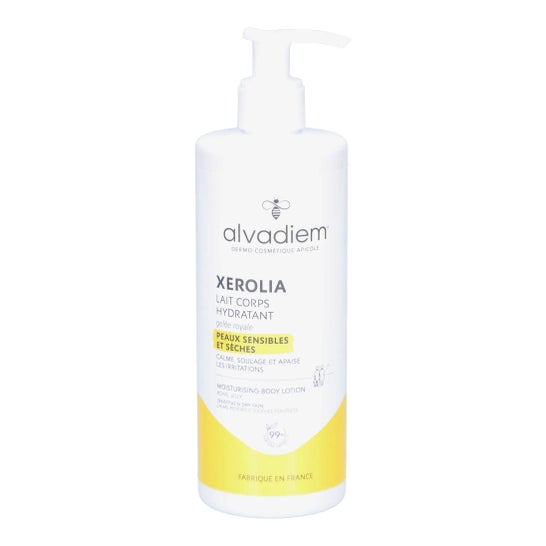 Alvadiem Xerolia Lait Corps Hydratant Gelée Royale Bio 400 ml