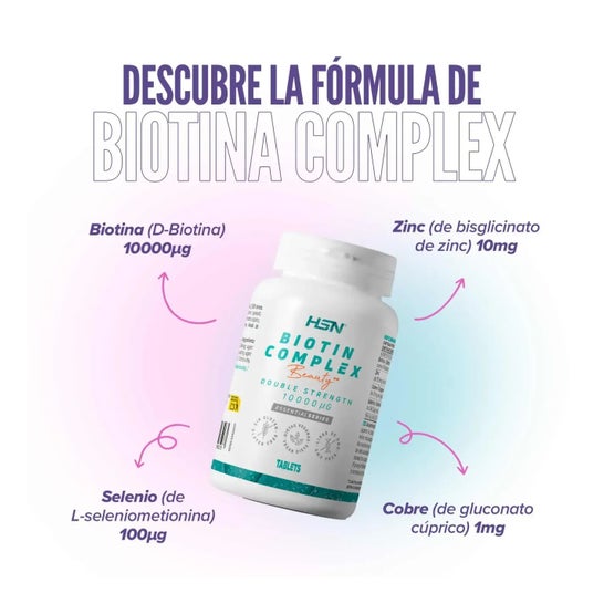HSN Biotina Complex 10000mcg 120comp
