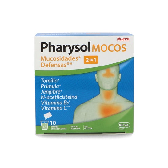Pharysol Mocos 2 En 1 Mucosidades y defensas 10ud