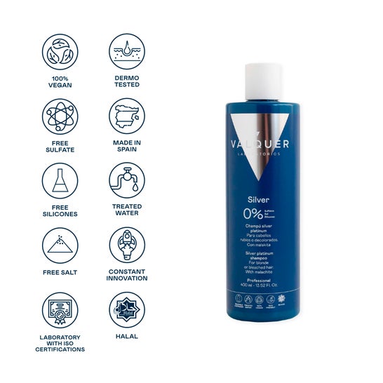 Valquer Silver Platinium Champú 400ml