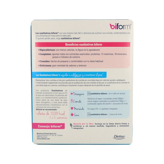 Crème pâtissière au yaourt biforme céréales et fruits 6 sobresx50g