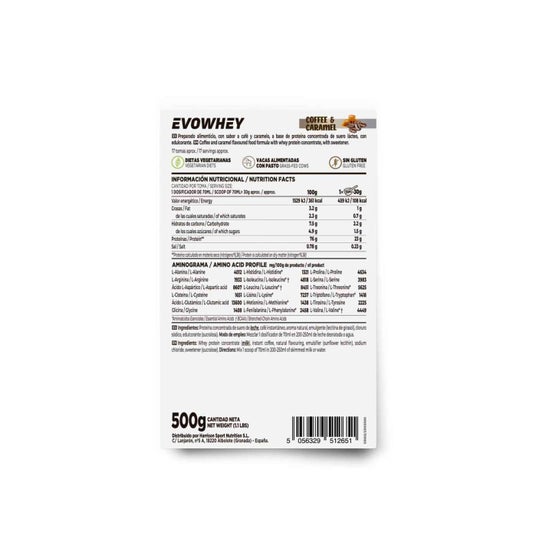 HSN Evowhey Protein Café y Caramelo 500g