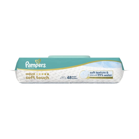 Pampers Aqua Soft Touch Lingettes Bebe 48 uts