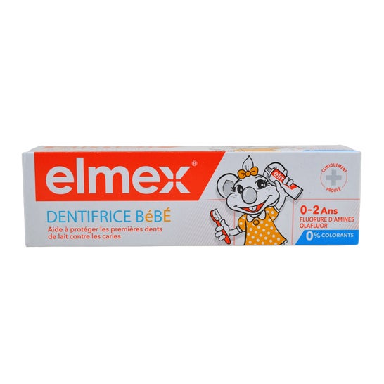Elmex Kit Dentifrice Anti Caries Bébé 3-6 Ans 2x50ml
