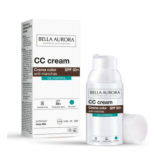 Bella Aurora CC Cream Oil Free Antimanchas SPF50 30ml