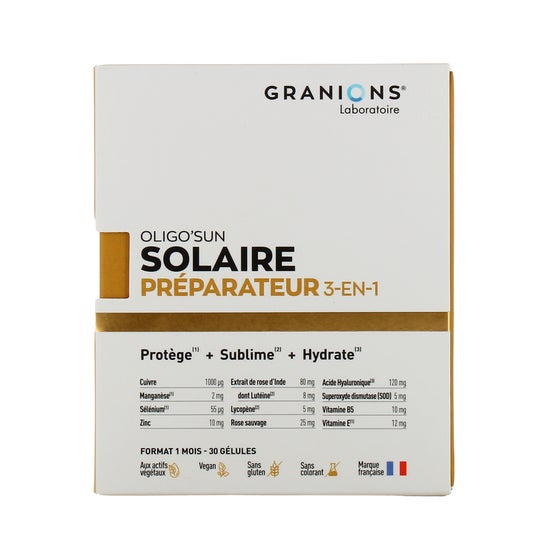 Granions Oligo'sun Solaire Préparateur 3 en 1 30 Gélules