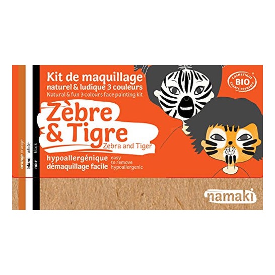 Kit de maquillage pour enfants Namaki Zebra et Tiger