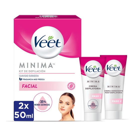 Kit de crème faciale Veet 2X50ml