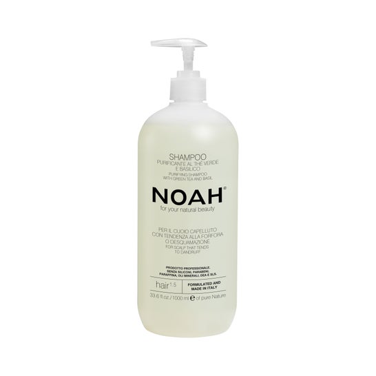 Noah Shampooing Purifiant Thé Vert et Basilic Hair 1.5 1000ml