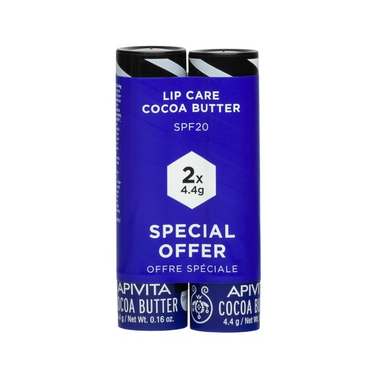 Apivita Rouge à Lèvres Duplo Bleu Cacao 2x8,8g