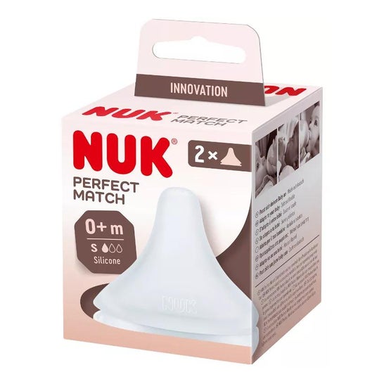Nuk Perfect Match Tétine Silicone Anticolique Flux S 2uts