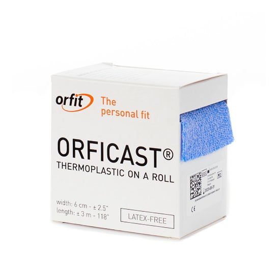 Orfit Orficast Bande circulaire pour doigts Bleu 6cmx3m