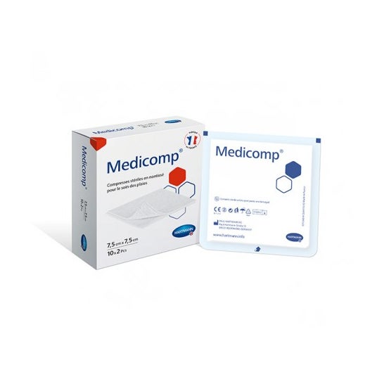 Medicomp Compresse Stérile 7,5x7,5cm 20uts