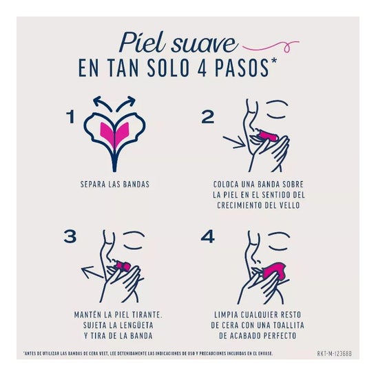 Veet Expert Bandas de Cera Depilatoria Piernas y Cuerpo Piel Normal 16uds Veet Expert Bandas de Cera Depilatoria Piernas y Cuerpo Piel Normal 16uds