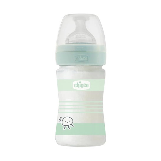 Chicco Well-Being Biberão Vidro Fluxo Lento Verde +0M 150ml
