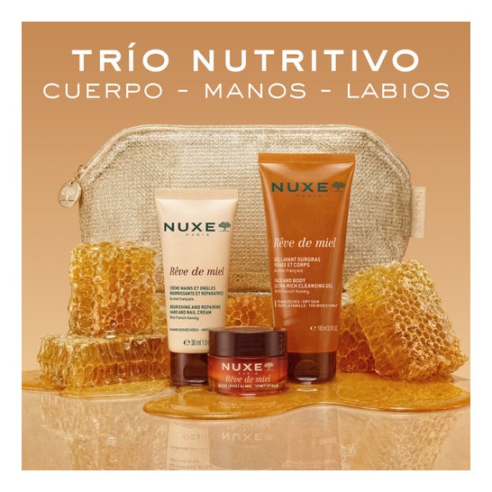 Nuxe Rêve de Miel Trio Nourrissant Corps, Mains et Lèvres