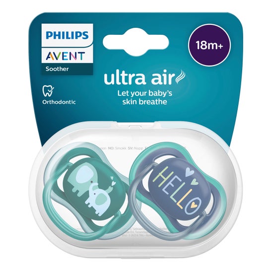 Philips Avent Ultra Air 18M+ Sucette Garçon 2uts