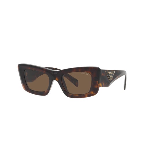 Prada Pr 13Zs 50 Lunettes Soleil Dark Brown & Tortoise 1ut