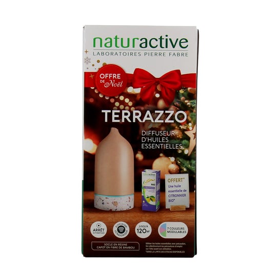 Naturactive Set Diffuseur Terrazzo + Huile Citronnier 10ml