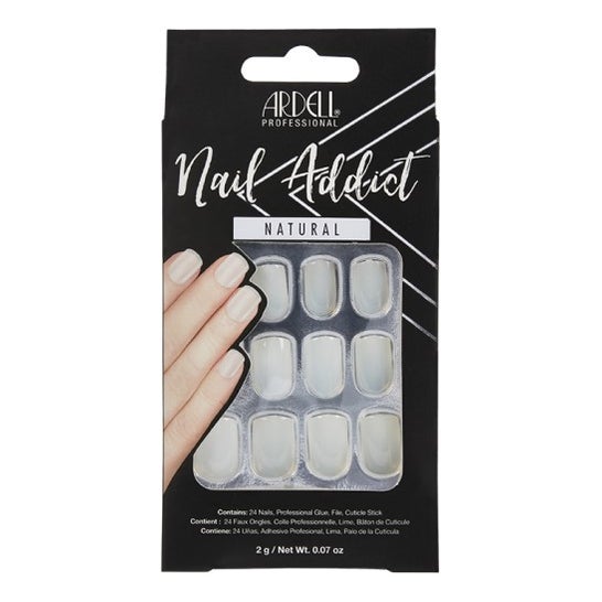 Ardell Nail Addict Natural Faux Ongles Squared 24uts