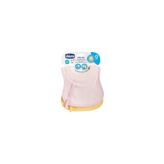 Chicco Babete Extra Absorvente Girl Rosa 0M+ Amarelo 2 Unidades
