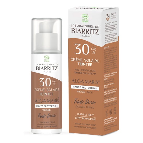 Laboratoires de Biarritz Crème Visage Couleur Dorée Spf30 50ml