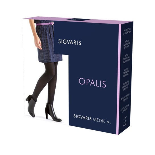Sigvaris Opalis Bas 2 Anti Fatigue Normal Bleu Balt TL 1 Paire