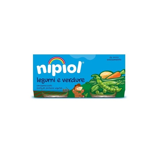 Nipiol Set Homogénéisé Légumes et Légumineuses 2x80g