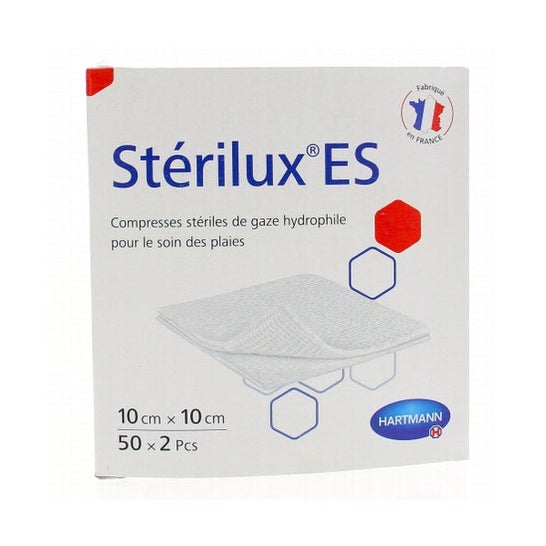 Stérilux Es Tampon de gaze stérile 10x10cm 2x25pcs