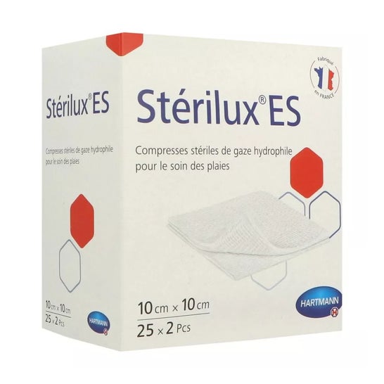 Stérilux Es Tampon de gaze stérile 10x10cm 2x25pcs