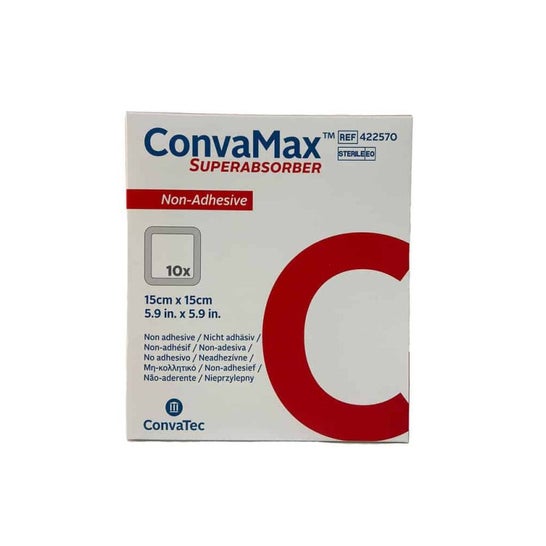 Convamax Superabsorber Non Adhésif 15x15 10uts