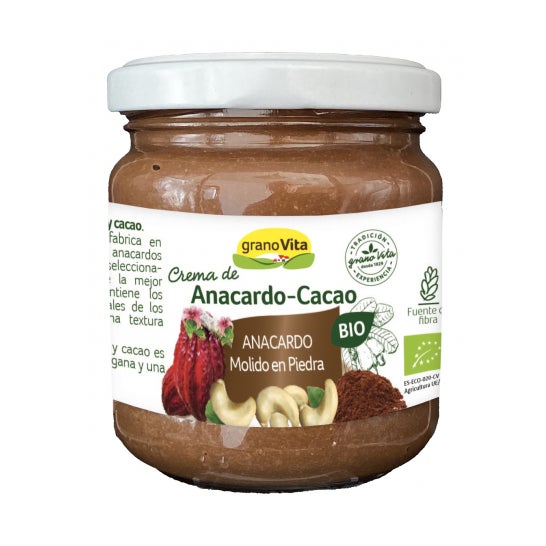 Granovita Crème de Cajou avec du Cacao Bio 175g Granovita Crème de Cajou avec du Cacao Bio 175g