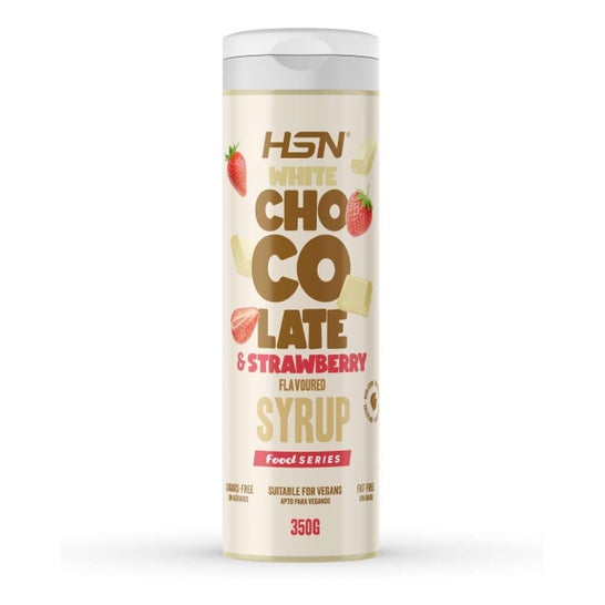 HSN Sirop Chocolat Blanc Fraise Sans Sucre 350 g