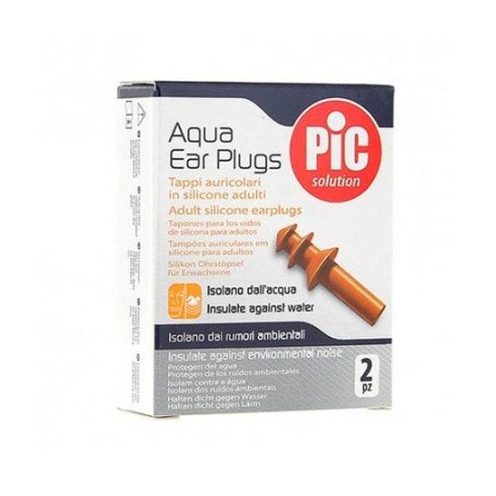 Pic Solution Aqua Ear Plugs Bouchons Silicone 2 unités