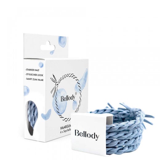 Bellody Original Hair Ties Seychelles Blue 4uts