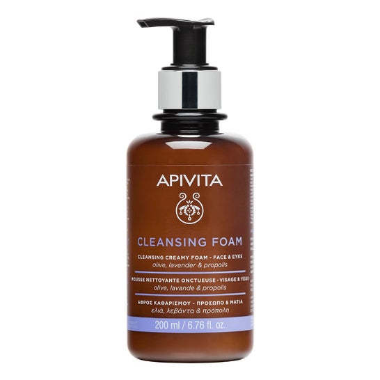 Apivita Mousse Nettoyante Crémeuse Visage & Yeux 200 ml