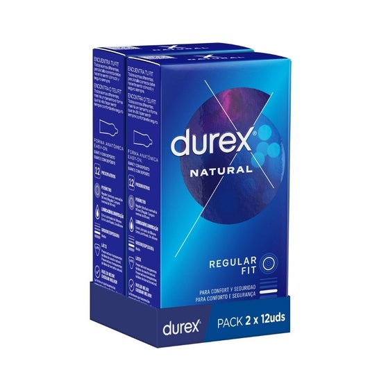 Durex Duplo Natural Plus 2x12 unités