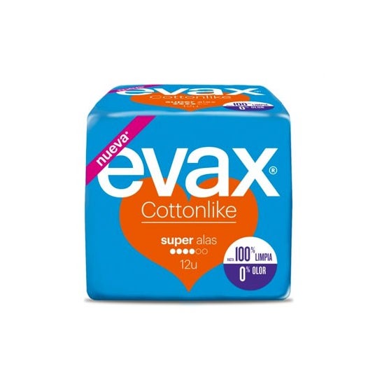 Evax CottonLike Super Ailettes 12 unités